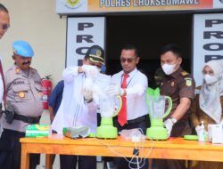 Polres Lhokseumawe Musnahkan 902 Gram Sabu-sabu