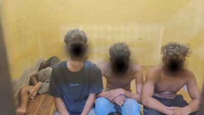 Personel Polsek Syiah Kuala Amankan Para Pelaku Tawuran