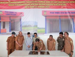 Percepat Penanganan Kebakaran, Pj Bupati Aceh Besar Resmikan Dua Pos Damkar Baru