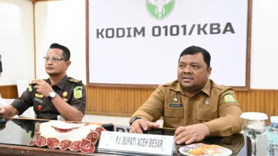 Sekda Aceh Besar Hadiri Acara Zoom Meeting Komunikasi Sosial