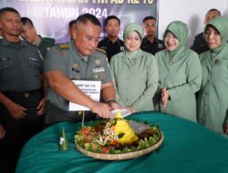 Kapendam IM Pimpin Syukuran HUT Penerangan Angkatan Darat Ke-73