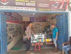 Toko Ponsel di Cot Girek Dibobol Maling, Polisi Buru Pelaku