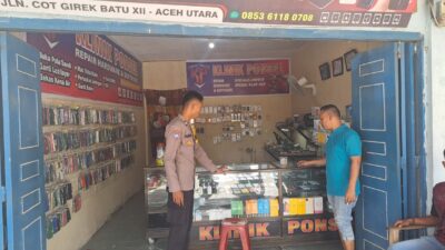 Toko Ponsel di Cot Girek Dibobol Maling, Polisi Buru Pelaku