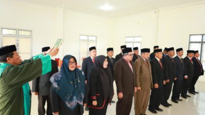 Pj Bupati Aceh Barat Lantik 17 Pejabat Eselon 2