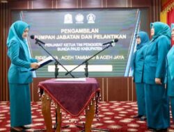 Ayu Marzuki Lantik Tiga Ketua TP PKK dan Bunda PAUD Kabupaten