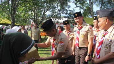 Dandim 0101/KBA Hadiri Pembukaan Perkemahan Pramuka Saka Wira Kartika Terpusat Tingkat Kodam IM