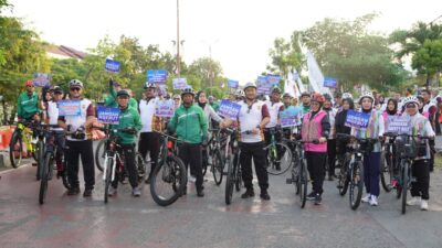 Tingkatkan Sinergitas, Pangdam IM Ikuti Funbike Sinegritas TNI-Polri