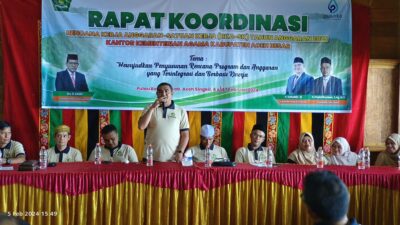 Kemenag Aceh Besar Gelar Rakor Anggaran di Pulau Banyak Aceh Singkil
