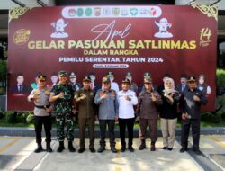 Dandim 0101/Kota Banda Aceh Hadiri Apel Gelar Pasukan Satlinmas Pemilu 2024