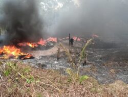 500 Meter Lahan di Lampuuk Terbakar, Empat unit Armada Pemadam Jinakkan Api