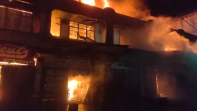 Tujuh Pintu Toko di Bireuen Terbakar, Seorang Meninggal Terjebak Kobaran Api