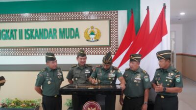 Pangdam IM Hadiri Peresmian Rumah Sakit Pusat Pertahanan Negara Secara Virtual