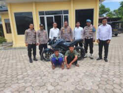 Polsek Darussalam Tangkap Dua Warga Aceh Timur Pelaku Curanmor Milik Majikan