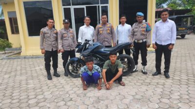 Polsek Darussalam Tangkap Dua Warga Aceh Timur Pelaku Curanmor Milik Majikan