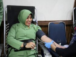 Sambut HUT Ke-78, Persit KCK Cabang XXVII Kodim 0101 Gelar Kegiatan Donor Darah