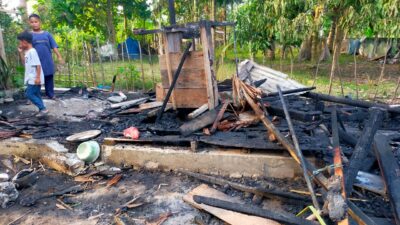 Kebakaran Hanguskan Rumah Kontruksi Kayu di Lamteuba