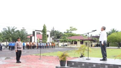 Polres Aceh Singkil Adakan Apel Gelar Pasukan Operasi Keselamatan Seulawah 2024
