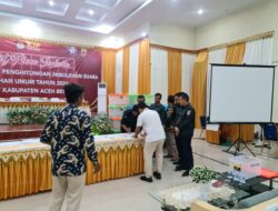 KIP Aceh Besar Tetapkan Hasil Rekapitulasi Pemilu 2024