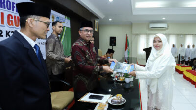 UIN Ar-Raniry Kukuhkan 109 Guru Profesional PPG, Angka Kelulusan Capai 90 Persen