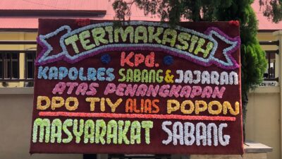Berhasil Tangkap DPO Kasus Pengancaman, Polres Sabang Banjir Pujian