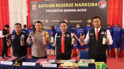 Operasi Antik Seulawah 2024, Polresta Banda Aceh Tangkap 19 Tersangka