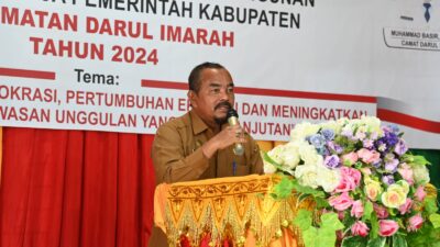 Asisten II Sekdakab Aceh Besar Buka Musrenbang Kecamatan Darul Imarah