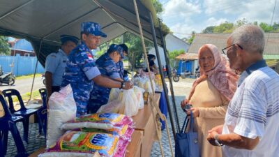 Peringati HUT ke-78 TNI AU Tahun 2024, Lanud MUS Sabang Gelar Bazar Murah