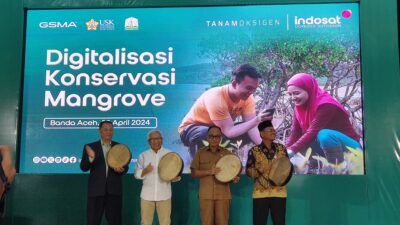 Indosat Kerjasama Dengan USK dan DKP Aceh Lounching Digitalisasi Konservasi Mangrove