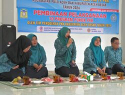 Pj Ketua TP PKK Aceh Besar Bina PKK Gampong Alue Riyeung Pulo Aceh
