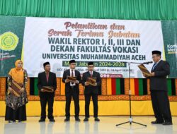 Rektor Unmuha Lantik Tiga Wakil Rektor, Ini Harapannya