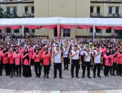 Peringati HUT Ke-44, Pengurus YKB Polda Aceh Gelar Olahraga Bersama