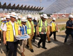 Pj Gubernur Dampingi Irjen Kemendagri Tinjau Stadion Harapan Bangsa