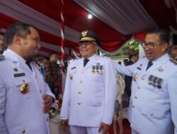 Pj Gubernur Aceh Hadiri Peringatan Hari Otda ke 28 di Surabaya