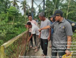 Kondisi Memprihatinkan, PUPR Aceh Barat Segera Perbaiki Jembatan Gantung di Kaway XVI