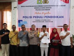 Polres Aceh Besar dan Disdikbud Gelar Sosialisasi Polisi Peduli Pendidikan