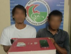 Menyamar Jadi Pembeli, Tim Opsnal Sat Resnarkoba Polres Aceh Singkil Ringkus Dua Pria