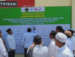 Tingkatkan Kualitas Layanan, Kemenag Aceh Besar Canangkan Zona Integritas