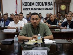 Dandim dan Para Danramil Kodim 0101/Kota Banda Aceh Ikuti Rakor Persiapan Pembukaan TOT