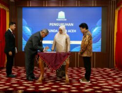 Pj Gubernur Bustami Kukuhkan Mellani Sebagai Bunda PAUD Aceh