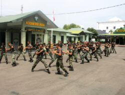 Anggota Kodim 0101/Kota Banda Aceh Giatkan Latihan Bela Diri Taktis di Makodim