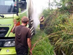 Kebakaran Nyaris Hanguskan Mobil Molen Semen di Lembah Seulawah