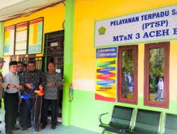 Kemenag Aceh Besar Launching Zona Integritas dan PTSP di MTsN Lhoknga