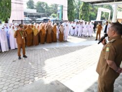 Pimpin Apel di RSUD Aceh Besar, Pj Bupati Iswanto Tekankan Etos Kerja dan Integritas
