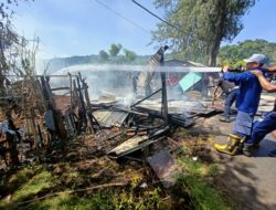 Konslet Listrik, Rumah Warga Balohan Sabang Hangus Terbakar