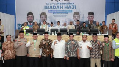 Pj Bupati Aceh Besar Hadiri Penglepasan Jamaah Calon Haji Kloter I Aceh