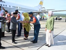 Danlanal Sabang Turut Serta Sambut Kedatangan Wakil Presiden RI di Bandara SIM