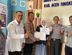 Farissa dan Salman Wakili Aceh Singkil ke Seleksi Pelajar Pelopor Keselamatan LLAJ Tingkat Provinsi