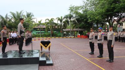 Apel Penerimaan Siswa Latja Diktukba Polri Gel I T.A 2024 SPN Polda Aceh