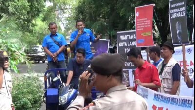 Wartawan Langsa Tolak RUU Penyiaran