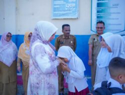 Pj Bupati Nagan Raya Tinjau Ujian Akhir di Dua SD Negeri